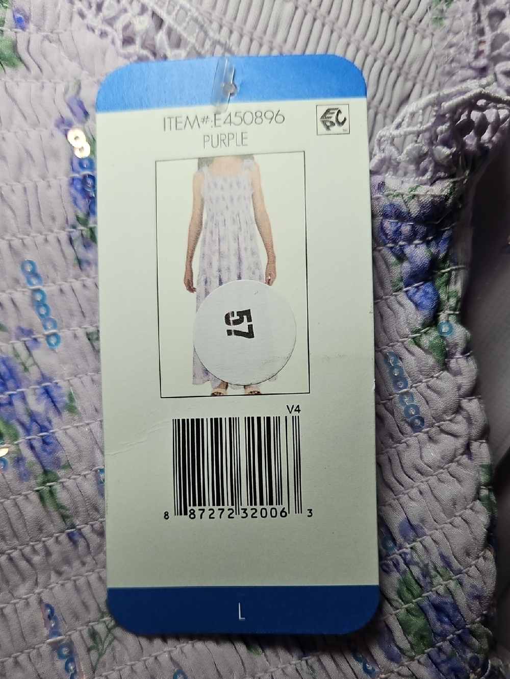 Rare Editions Girls Chiffon Maxi Dress Large 10/12 New Purple - Picture 10 of 11